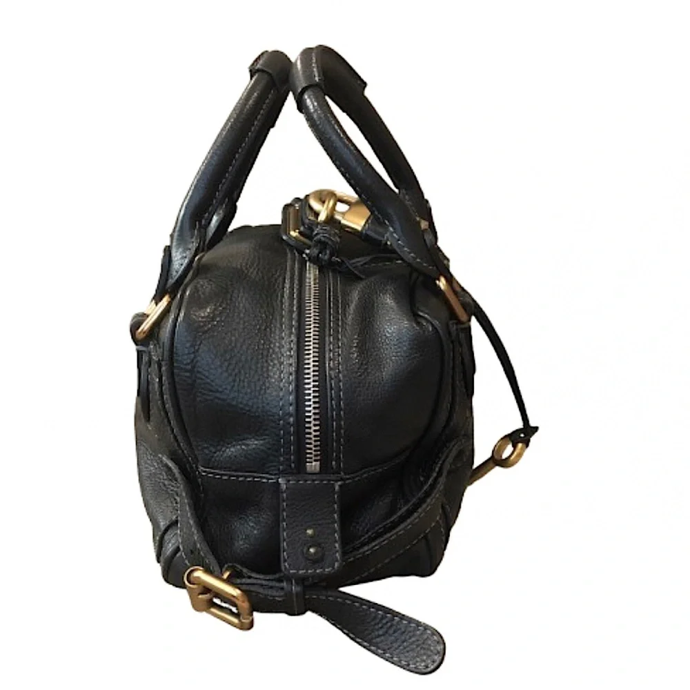 SOLD   CHLOE Paddington Black Leather Padlock Bag with Lock and Key COA Dust Bag - Picture 7 of 17